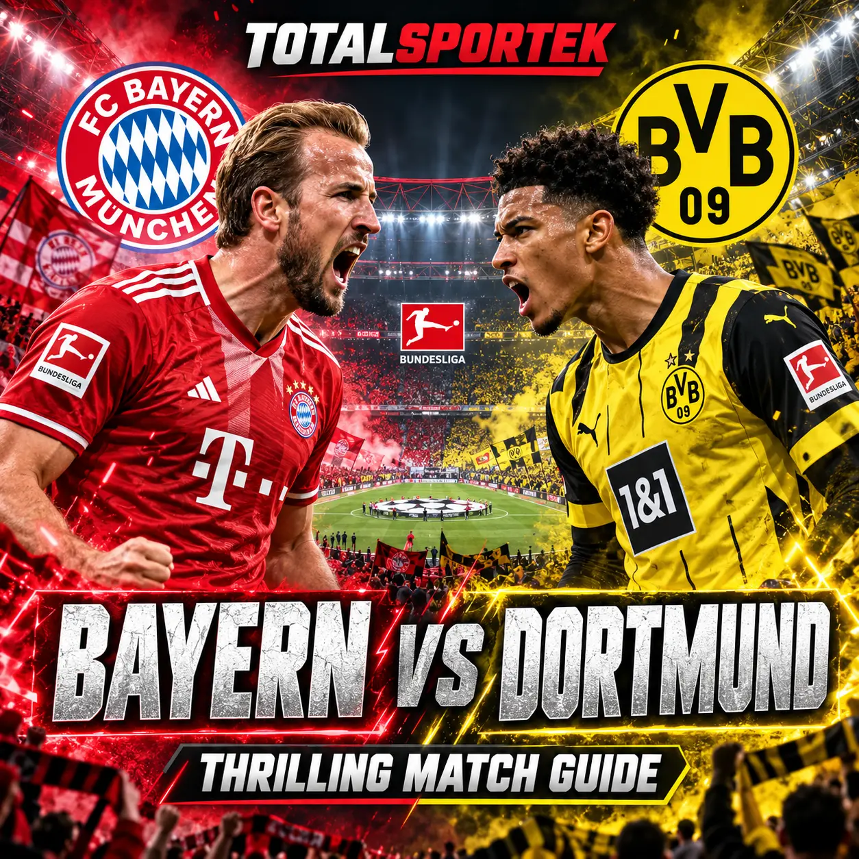 Experience Bayern Munich vs Borussia Dortmund with a Thrilling Totalsportek Match Guide