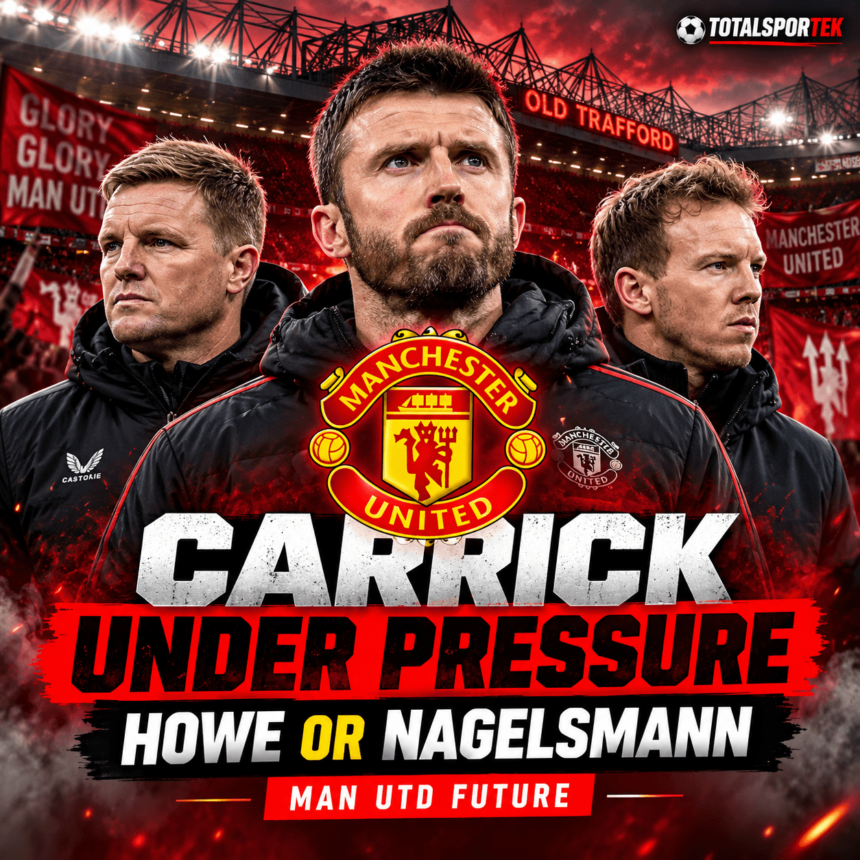 Michael Carrick Faces Growing Manchester United Pressure as Howe and Nagelsmann Emerge