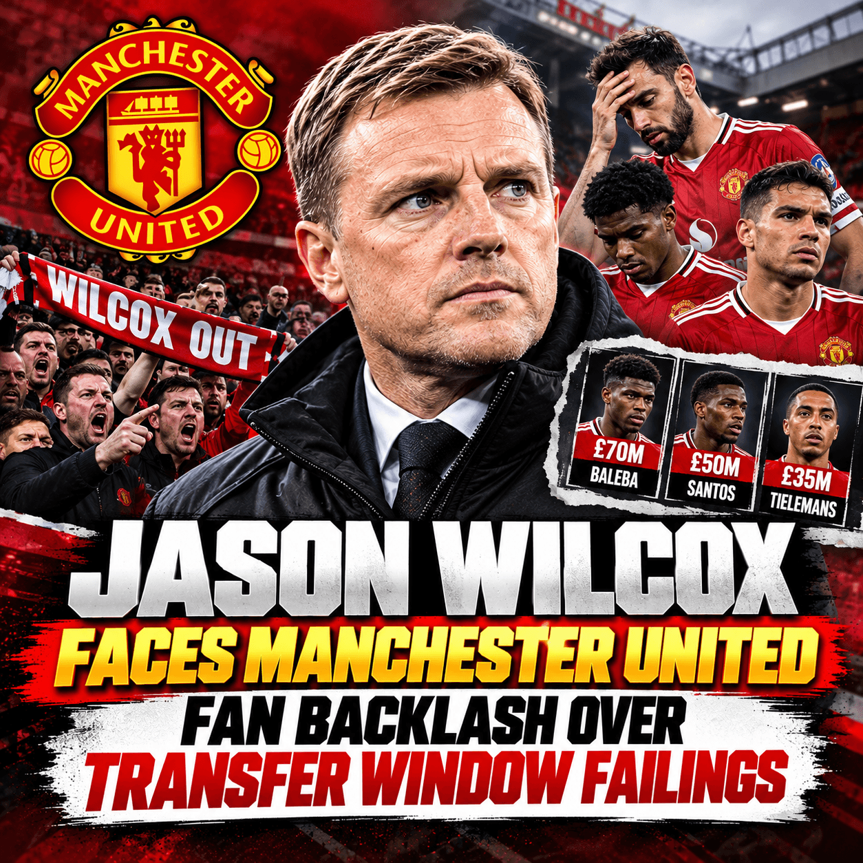 Jason Wilcox Faces Manchester United Fan Backlash Over Transfer Window Failings