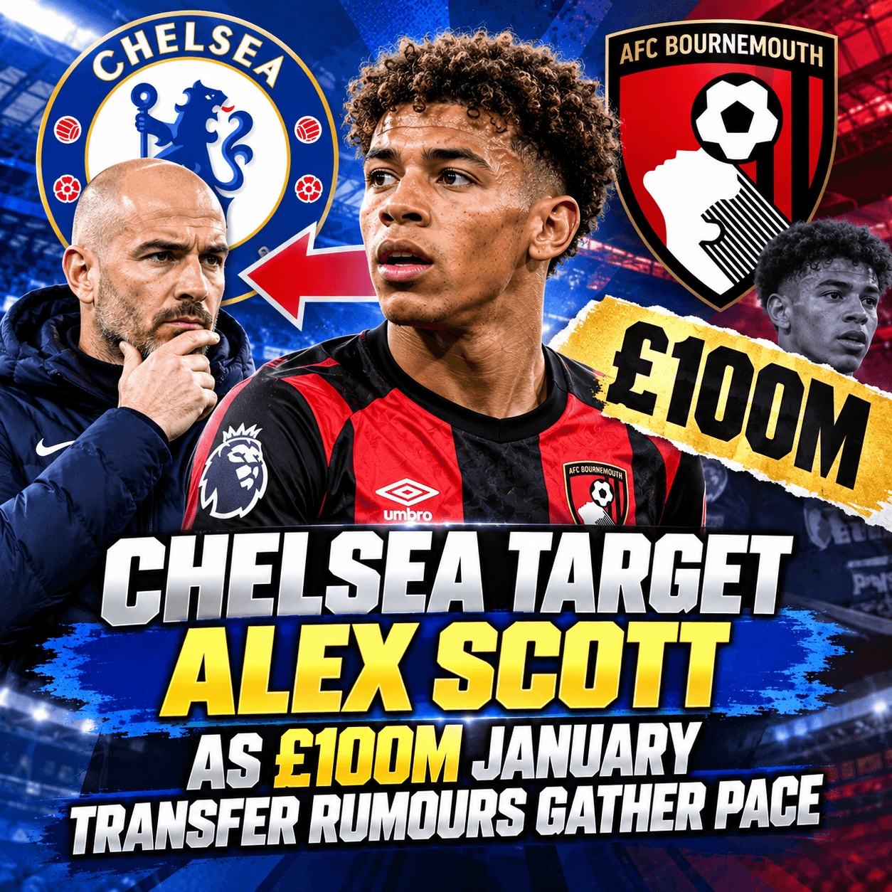 Chelsea Target Alex Scott as £100m January Transfer Rumours Gather Pace