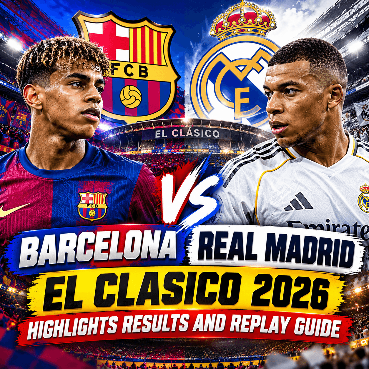Barcelona vs Real Madrid El Clasico 2026 Highlights Results and Replay Guide